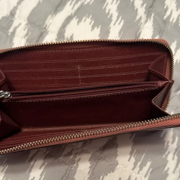 Coach Blush Leather Zip Wallet - Picture 3 of 3